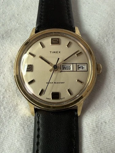 Vintage 1975 Timex Marlin Men’s Mechanical Wristwatch Serviced