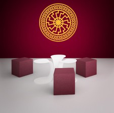 Adesivo murale ruota solare - adesivo murale 