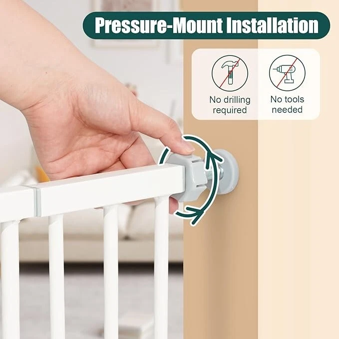 keny 36" Extra Tall Baby Gate for Doorways, Fits Openings 29.7" to 46" Wide - Image 4 of 4