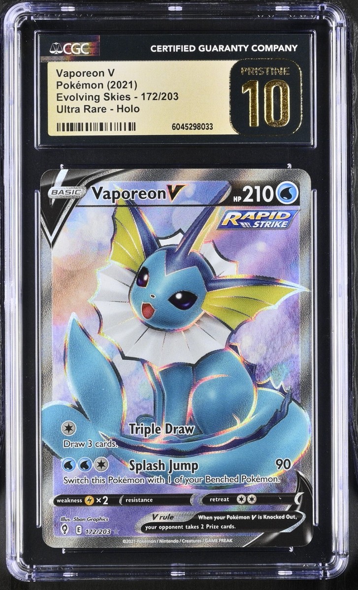 ポケモンカード エーフィ 1版 ホロ　cgc10 pristine CGC10鑑定済〕エーフィV(SA)【SR】{081/069}