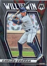 2021 Panini Mosaic Carlos Correa Houston Astros #WTW10 Will to Win