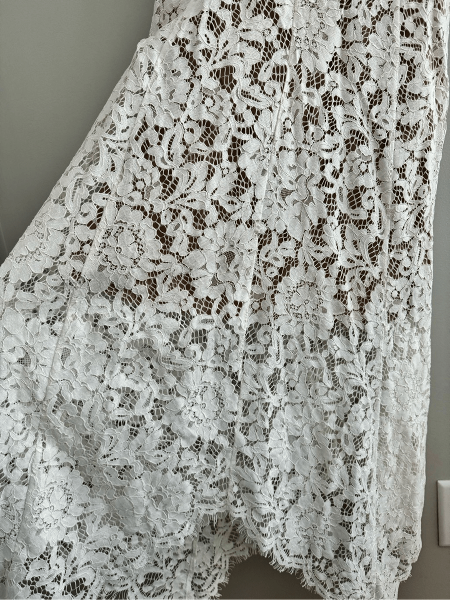 Lulus One Wish Lace Midi Dress Ivory White, Women's M | eBay Lulus One Wish Lace Midi Dress Ivory White, Women's M | eBay