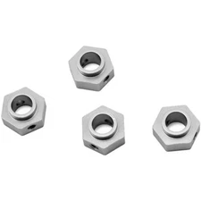 STRC ST8269S CNC Machined Aluminum Wheel Hex Adapters Silver (4) : Traxxas TRX-4