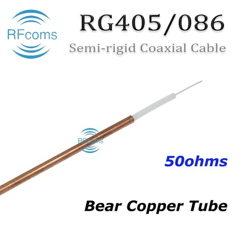 RF RG405 MF405 Półsztywny kabel 0,086" 086 50 Ohm 086" Bare Copper Tube Kabel 1M - Zdjęcie 17 z 19
