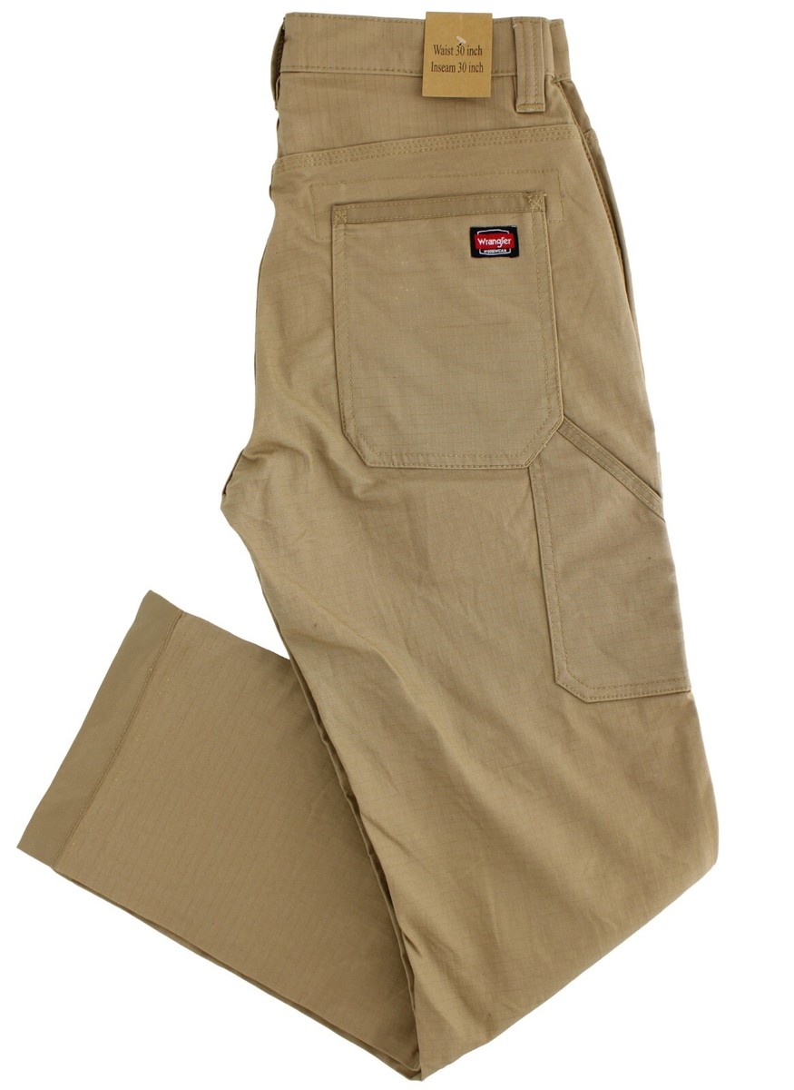 Wrangler Workwear Men's Work Pants 5-Pocket Rip-Stop, Reinforced