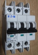 EATON FAZ-C10/3-NA  CIRCUIT BREAKER  UNINSTALLED COND FREE SHIPPING