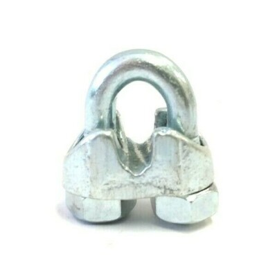 FEHR BROS. 3/16'' MALLEABLE GALVANIZED WIRE ROPE CLIPS (100PC_NEW)