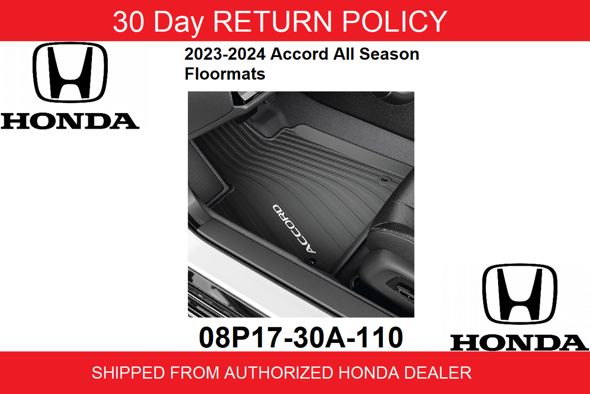 🔥Genuine New 2023-2025 Honda Accord All Season Floor Mats 08P17