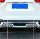 For Toyota Highlander 2017-2019 Silver Rear Bumper Diffuser Spoiler Lip ...