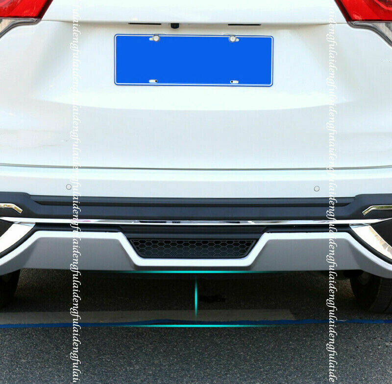 For Toyota Highlander 2017-2019 Silver Rear Bumper Diffuser Spoiler Lip ...