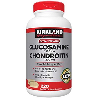 Kirkland Signature Glucosamine & Chondroitin, 220 Tablets (3 Pack)