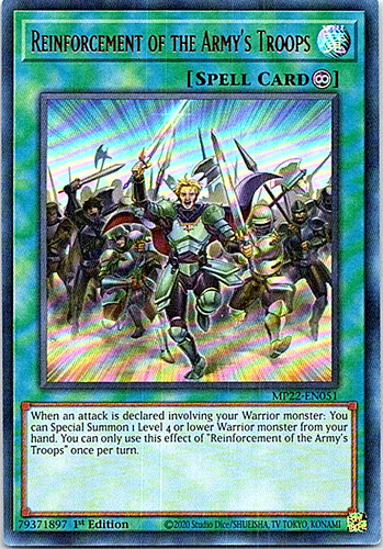 Reinforcement Of The Army's Troops MP22-EN051 Yu-Gi-Oh! Near Mint