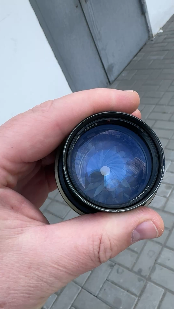 RARE Soviet lens TELOR 85mm f/2 Red O | eBay