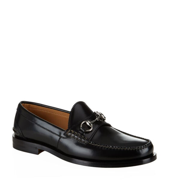 gucci black loafers mens