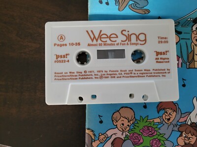 weesingセット Wee Sing Children's Songs and FingerPlays Cassette Tape and