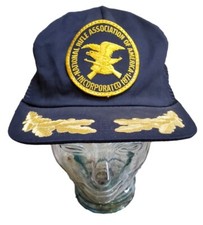Vintage NRA NATIONAL RIFLE Mesh Snapback Trucker Cap Hat Made In USA