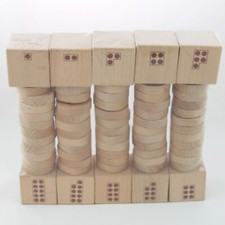 Yellow Door 1-10 Natural Number Wood Stacker Children's Toy