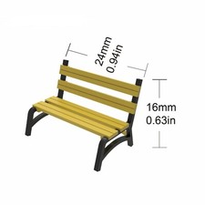 Military Miniature's 1/72 Scale Military Street Bench.  2 - Pack - 5018B