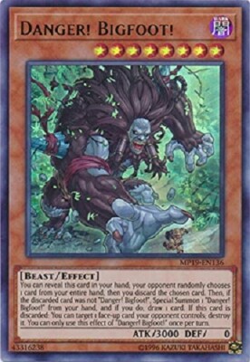 *** DANGER! BIGFOOT! *** 1ST EDITION ULTRA RARE MP19-EN136 YUGIOH! | eBay