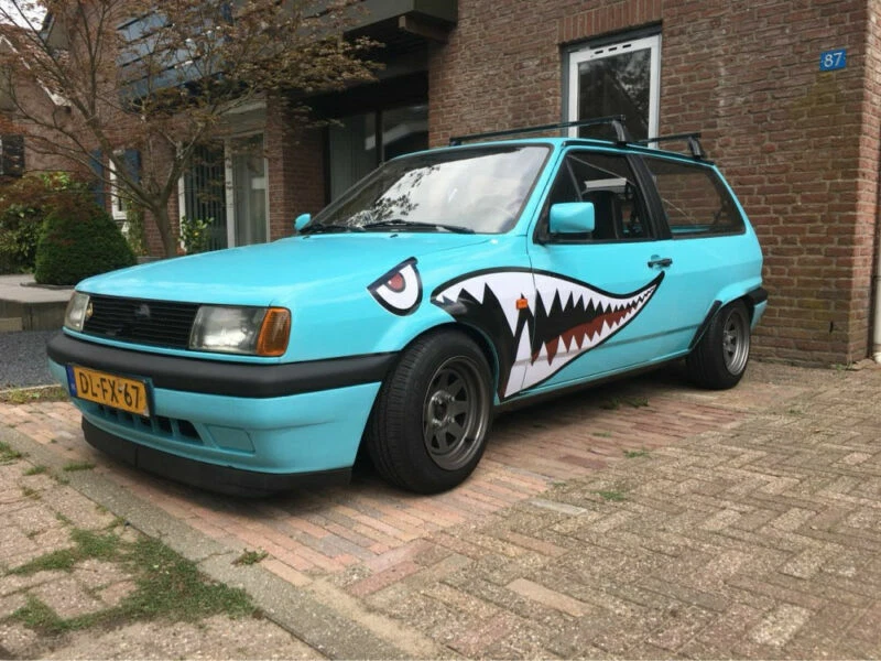Par de 59 pol. adesivo para dentes boca de tubarão vinil decalque externo para porta lateral de carro - Imagem 3 de 4