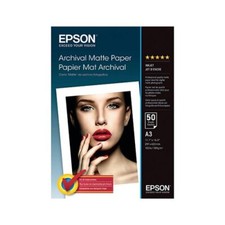 Epson Archival A3 189gsm Premium Matte Finish Inkjet Photo Paper  50 Sheets (Q1)