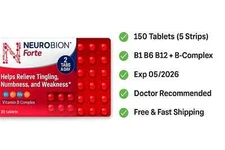 Neurobion Forte 150 Tabs | B1 B6 B12 B-Complex Supplement | Exp 05/2026 | USA