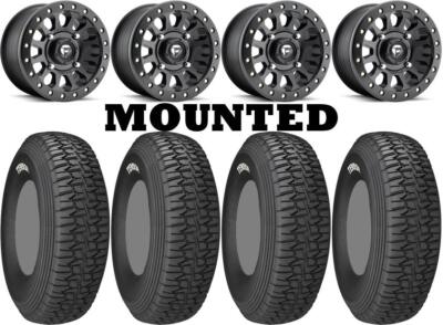 Kit 4 Tensor DSR35 65 Duro 35x10-15 on Fuel Vector Beadlock Matte Black D920 FXT