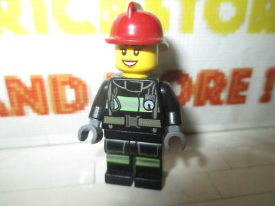 Lego - Minifiguren - Feuer - Reflektierende Streifen Gürtel Helm 60003 60004 cty0347