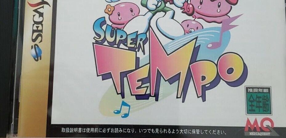 Sega Saturn SUPER TEMPO MEDIA QUEST SS Rare Action Video Game 1998