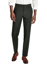 Michael Kors Mens Classic Fit Cotton Stretch Pants Army Green 38Wx32L E07966