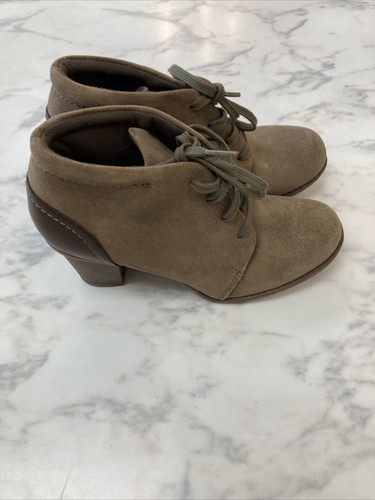 CLARKS Women SASHLIN SUE Leather Heel Ankle Bootie SZ-8M NEW - Picture 3 of 12