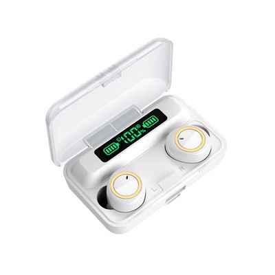 F9 Wireless TWS Bluetooth 5.1 Earbuds LED Display Power Bank Touch Control IPX7