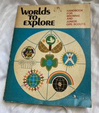 1977 Worlds to Explore Handbook for Brownie and Junior Girl Scouts