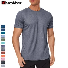 Men's Workout T-Shirts Short Sleeve Performance Shirts Gym Athletic Casual Tops