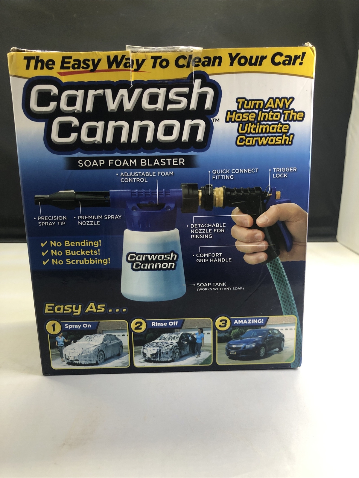 Carwash Cannon Soap Foam Blaster Hose Nozzle Spray Gun As Seen On TV