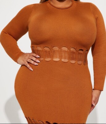 Plus Size Lightweight Camel Mid And Bottom Net Mock Neck Stretchy Sweater Dress | eBay Plus Size Lightweight Camel Mid And Bottom Net Mock Neck Stretchy Sweater Dress | eBay