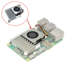Original For Raspberry Pi5 Active Cooler Aluminum Heat Sink Blower Cooling Fan