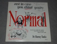 Dr. Murray Banks~Just In Case You Think You're Normal~AUTOGRAPHED~FAST SHIPPING!