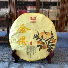 Gold Fruit * 2016 Yr Menghai Dayi Tea TAETEA Puerh Shu Puer Ripe Pu-erh Tea 357g