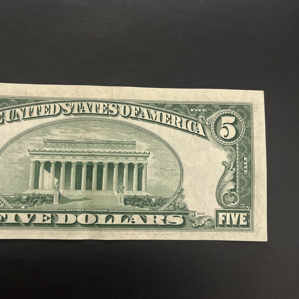 🔥Gem 💎 1950 C 5 Dollar Federal Reserve PHILADELPHIA Crisp CENTERED CU