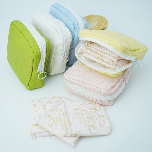 1*Women Girl Menstrual Pad Storage Bag Sanitary Napkin Organizer Cosmetic Pouch