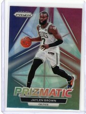 2022-23 Panini Prizm Jaylen Brown Silver Prizm Prizmatic #28 Boston Celtics