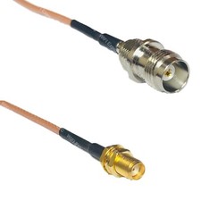 RG316 TNC FEMALE to SMA FEMALE RF Cable FAST-SHIP LOT
