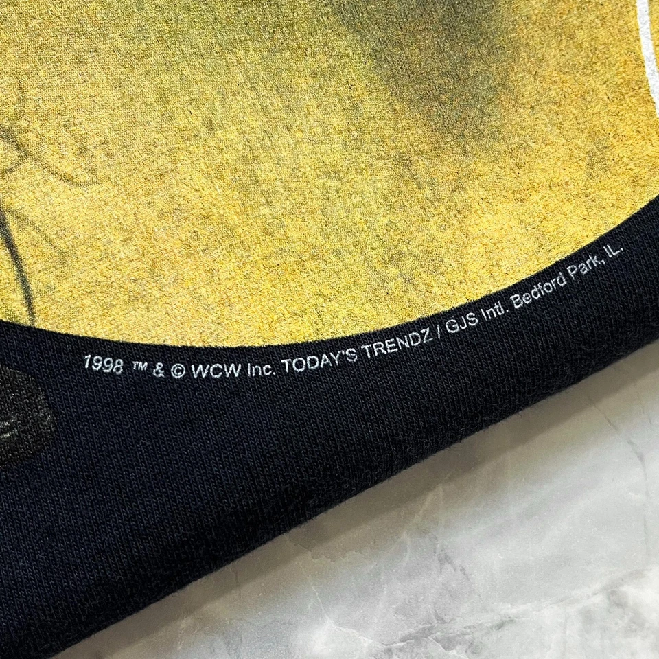 CAMISETA VINTAGE AÑOS 90 WCW NUEVO EL GIGANTE 1998 TALLA M HECHA EN EE. UU. Foto 3 de 4