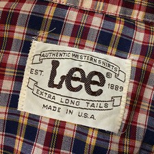 Rare Vintage 70s Lee Western Work Pearl Snap Cowboy Mod Atomic Retro Shirt