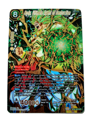 Dragonball Karte Broly, Ultimate Agent of Destruction BT6-125 SCR Altern. Art NM