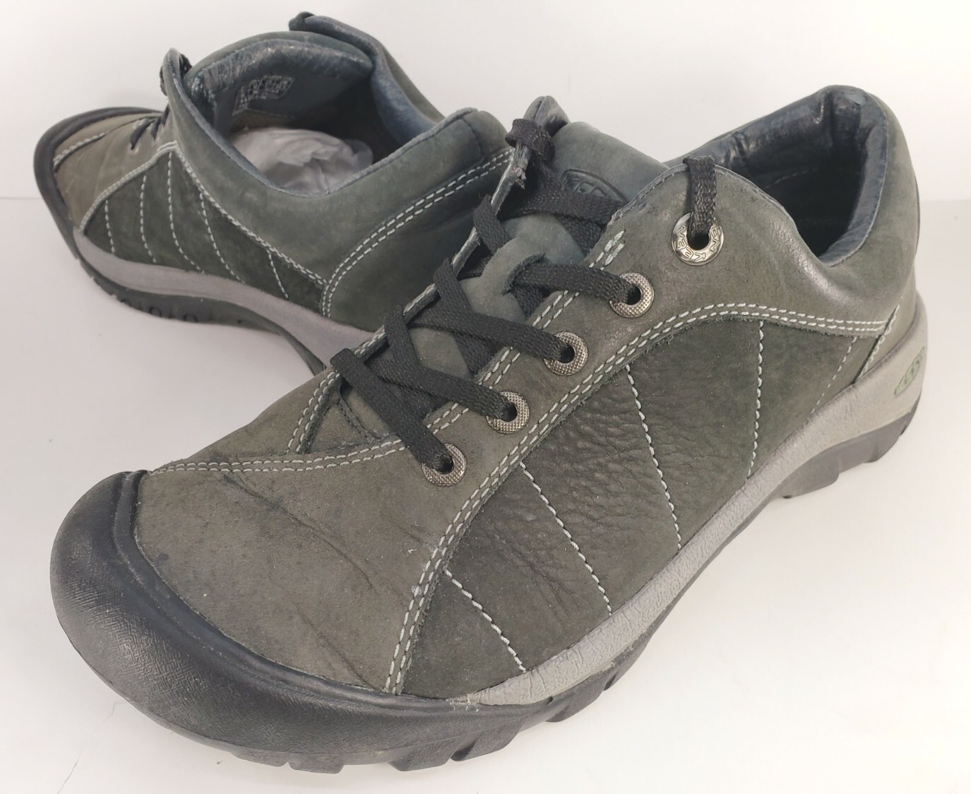 Sneakers stringate KEEN Austin donna 8 5M nero grigio pelle 5322 BLCK EU 0609