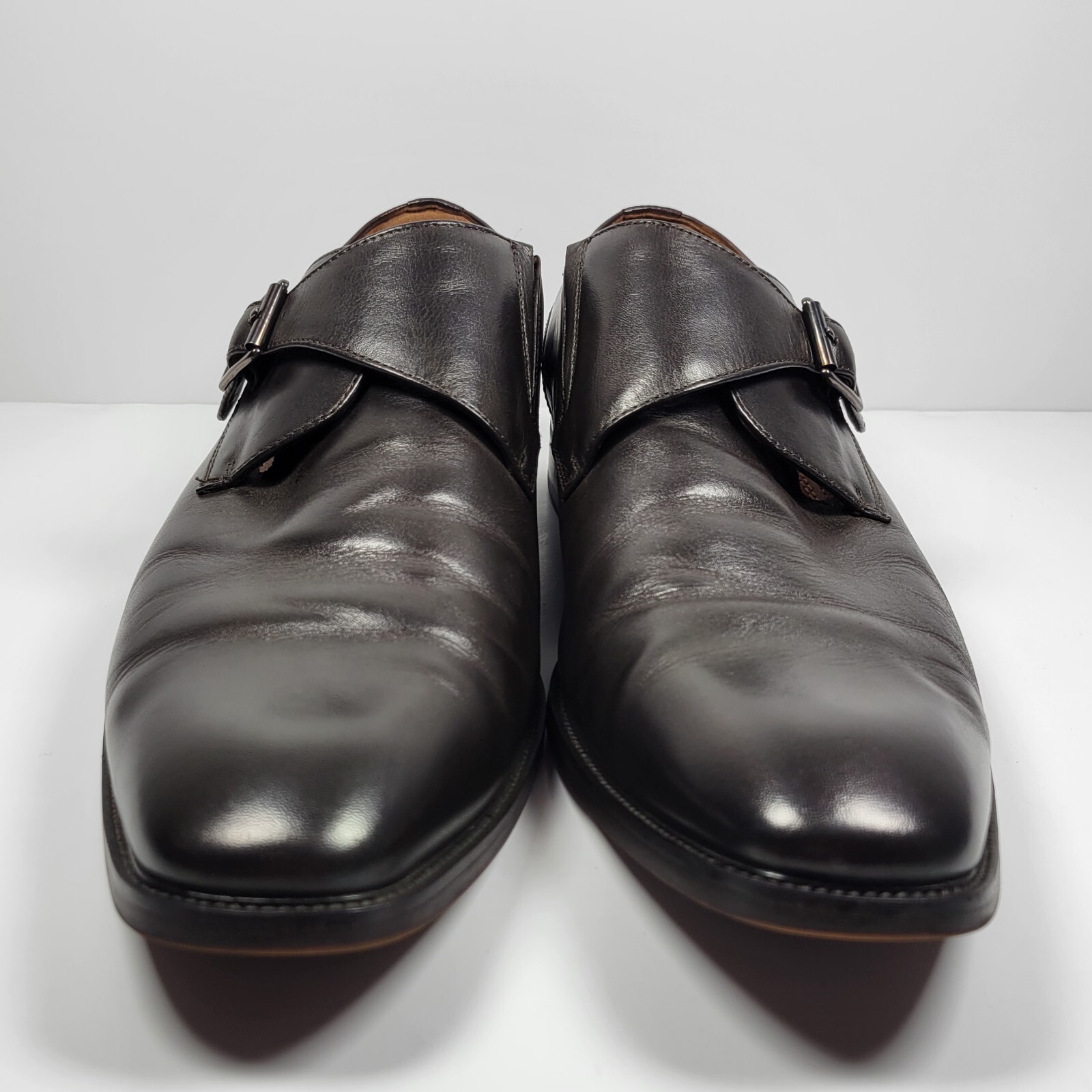 sorrento plain toe single monk strap