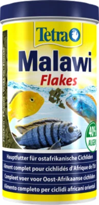 TROPICAL Tetra Malawi Flakes- Fischfutter Malawiflocken Flocken Cichlidenflocken 1 l