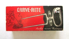 Vintage Mason Masterpiece Carve-Rite Carving Tool Fork Turkey Roast Ham